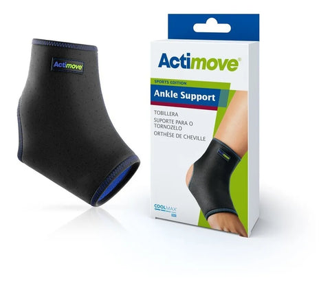 Actimove Sports® Ankle Support ofrece gran comodidad y un excelente manejo de la humedad ya que cuenta con materiales de calidad amigables con la piel.